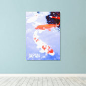 Kohaku koi japanisches Fischreisepaket Japan Leinwanddruck (Insitu (Holzboden))