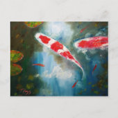 Kohaku Koi Postkarte (Vorderseite)