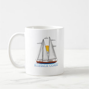 Kohala Coast Coast Nautical Segelschiff Kaffeetasse