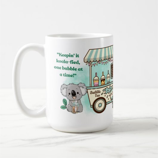 Kohala halten - Zitat Kaffeetasse (Links)