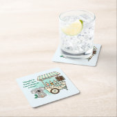 Kohala halten - Zitat Rechteckiger Pappuntersetzer (Vor Ort)