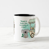 Kohala halten - Zitat Zweifarbige Tasse (VorderseiteRechts)