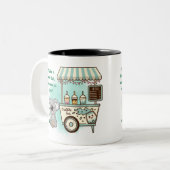 Kohala halten - Zitat Zweifarbige Tasse (Vorderseite Links)