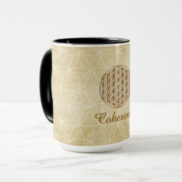 "Kohärenz" Flower of Life Becher Tasse