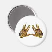 Kohen Hände Magnet (Vorderseite/Rückseite)