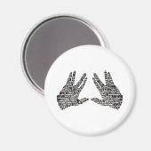 Kohen Hands Magnet (Vorderseite/Rückseite)