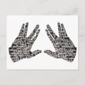 Kohen Hands Postkarte (Vorderseite)