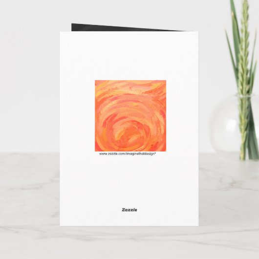 Kohl Black Monogram Personalisiert Karte (Rückseite)