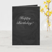 Kohl Black Monogram Personalisiert Karte (Gelbe Blume)