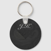 Kohl Black Monogram Personalisiert Schlüsselanhänger (Vorderseite)