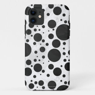 Kohl Black Polka Dot Pattern iPhone 11 Hülle