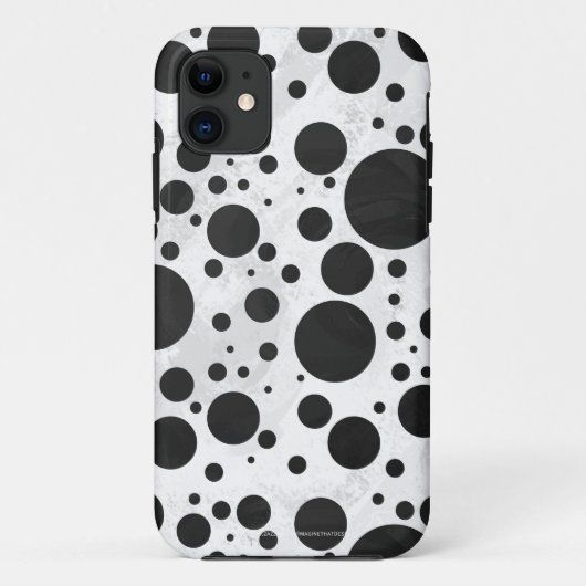 Kohl Black Polka Dot Pattern Case-Mate iPhone Hülle (Rückseite)