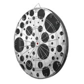 Kohl Black Polka Dot Pattern Dartscheibe (Vorderseite rechts)