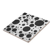 Kohl Black Polka Dot Pattern Fliese (Seite)