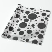 Kohl Black Polka Dot Pattern Geschenkpapier (Ungerollt)