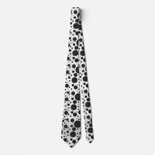 Kohl Black Polka Dot Pattern Krawatte (Vorderseite)