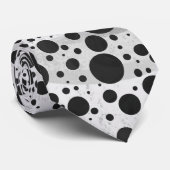Kohl Black Polka Dot Pattern Krawatte (Gerollt)
