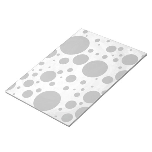 Kohl Black Polka Dot Pattern Notizblock (angewinkelt)
