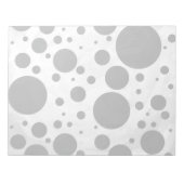 Kohl Black Polka Dot Pattern Notizblock (Vorderseite)
