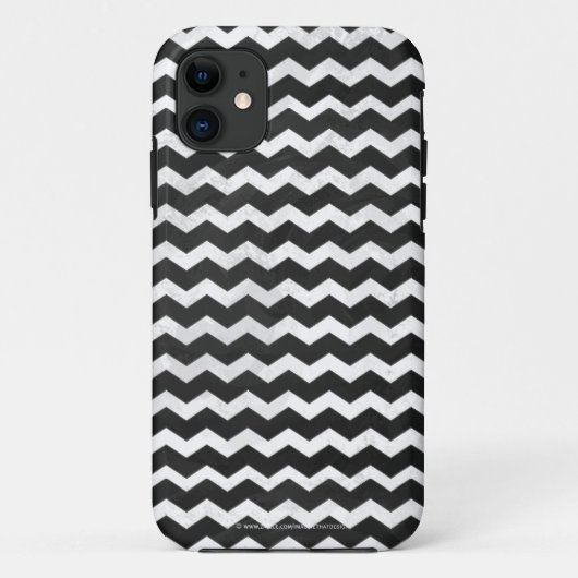 Kohl Black Zickzack Pattern Case-Mate iPhone Hülle (Rückseite)