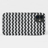 Kohl Black Zickzack Pattern Case-Mate iPhone Hülle (Rückseite (Horizontal))