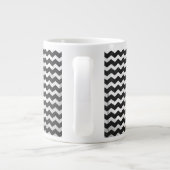 Kohl Black Zickzack Pattern Jumbo-Tasse (Rückseite)