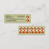 KOHL-FLECKEN-FRAUEN-CAFÉ-RESTAURANTGEWERBE-KARTEN MINI VISITENKARTE (Vorne/Hinten)