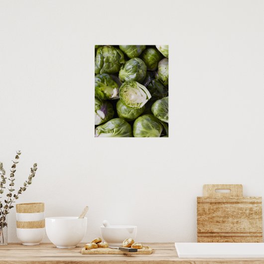 Kohl, Gemüse, Lebensmittel, Lebensmittel und Geträ Poster (Küche)