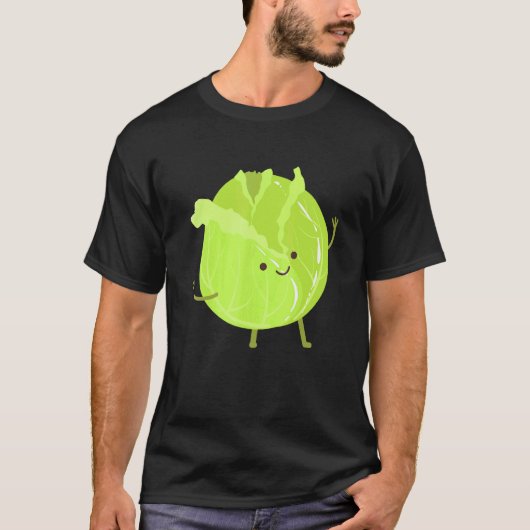 Kohl mit Rüstzeug, gesundes Gemüse, Kohl T-Shirt (Vorderseite)