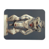 Kohl Pot, der den ägyptischen Haushaltsgott Bes da Magnet (Horizontal)