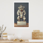 Kohl Pot, der den ägyptischen Haushaltsgott Bes da Poster (Küche)