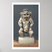 Kohl Pot, der den ägyptischen Haushaltsgott Bes da Poster (Vorne)