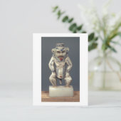 Kohl Pot, der den ägyptischen Haushaltsgott Bes da Postkarte (Stehend Vorderseite)