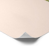 Kohl Rose Botanisch Poster (Ecke)