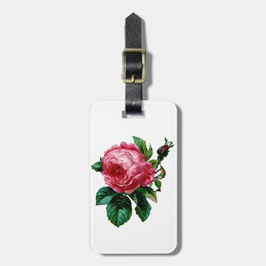 Kohl Rose Gepäckmarke Gepäckanhänger (Vorderseite vertikal)