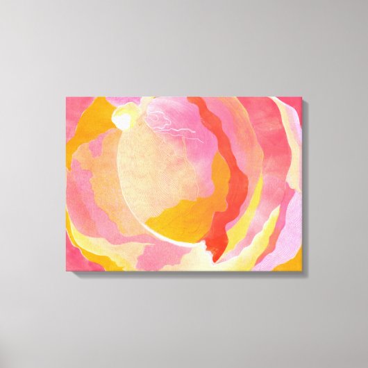 Kohl Rose III Leinwanddruck (Vorderseite)