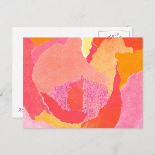 Kohl Rose IV Postkarte (Vorne/Hinten)