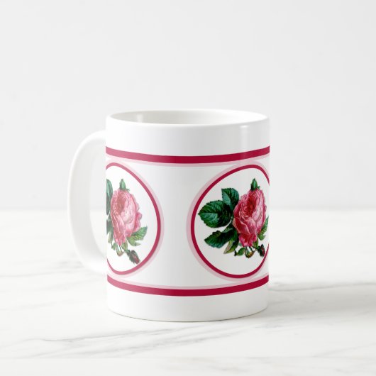 Kohl Rose Kaffee Tasse (Vorderseite Links)