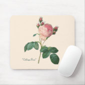 Kohl-Rosen-botanischer Druck Mousepad (Mit Mouse)