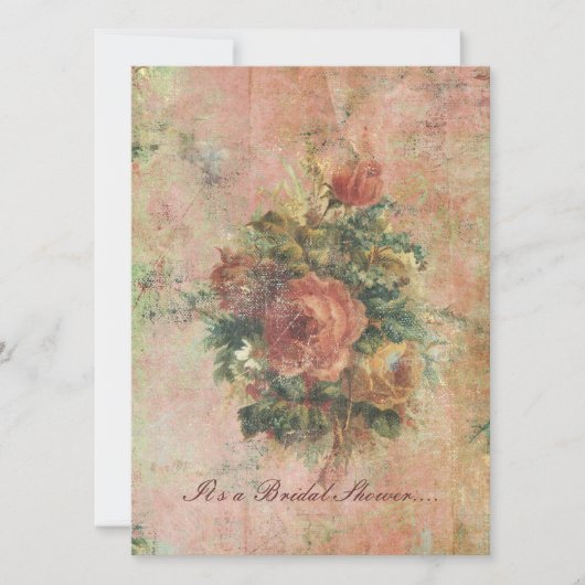 Kohl-Rosen-Brautpartyeinladung Einladung (Vorderseite)