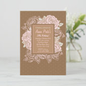 Kohl-Rosen-Einladung Einladung (Stehend Vorderseite)