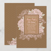 Kohl-Rosen-Einladung Einladung (Vorne/Hinten)