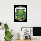 Kohl-Samenpackungsetikett Poster (Heimbüro)