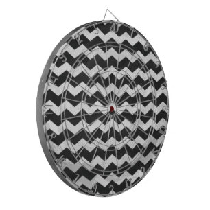 Kohl Schwarz Chevron Muster Dartscheibe