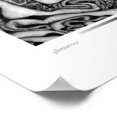 Kohl, schwarz und weiß poster (Ecke)