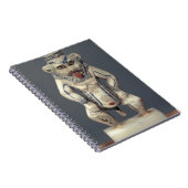 Kohl-Topf, den ägyptischen Haushaltsgott Bes Notizblock (Rechte Seite)