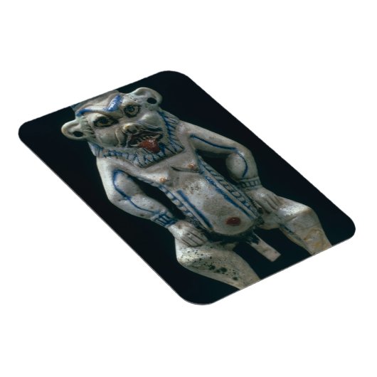 Kohl-Topf in Form des Gottes Bes, Magnet (Rechte Seite)