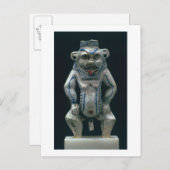 Kohl-Topf in Form des Gottes Bes, Postkarte (Vorne/Hinten)