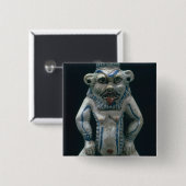 Kohl-Topf in Form von dem Gott Bes, neues Button (Vorne & Hinten)