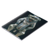 Kohl-Topf in Form von dem Gott Bes, neues Notizblock (Linke Seite)